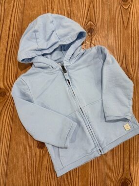 4/$20 Carter’s Light Blue Hooded Zip-Front Sweatshirt Hoodie Cotton